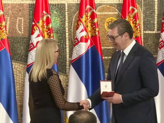 Vučić posthumno odlikovao Slavka Јovičića (Foto:  facebook.com/ watch/novostionline) - Foto: Screenshot