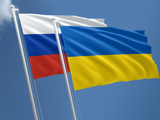 Zastave Rusije i Ukrajine - 