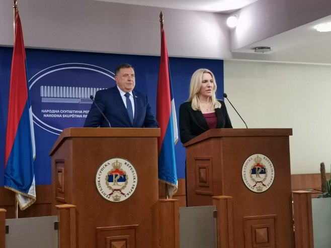 Dodik i Cvijanović - Foto: RTRS