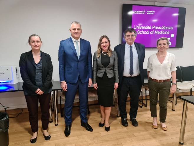 Ranko Škrbić sa predstavnicima Univerziteta Paris-Saklay - Foto: RTRS