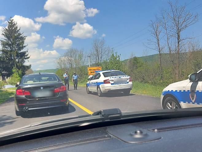Saobraćajna nezgoda u Mišinom Hanu - Foto: RTRS