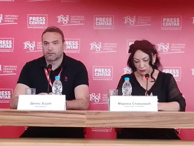 Konferencija za novinare povodom snimanja filma "Svjedok" u Beogradu - Foto: RTRS
