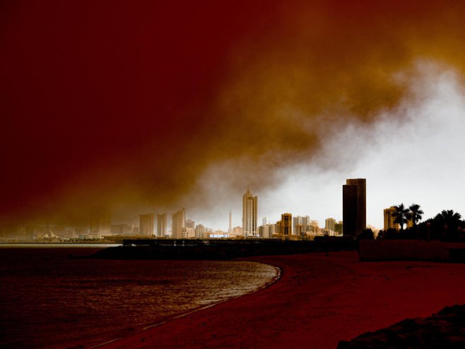Pješčana oluja u Kuvajtu (Foto: EPA-EFE/NOUFAL IBRAHIM) - 
