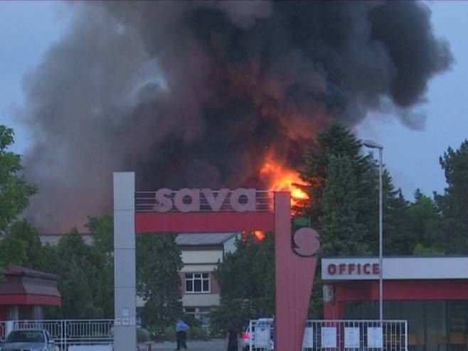 Požar u Bijeljini - Foto: RTRS