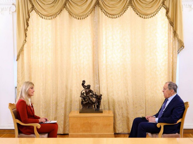 Lavrov-intervju za RTRS (foto: t.me/MID_Russia) - 