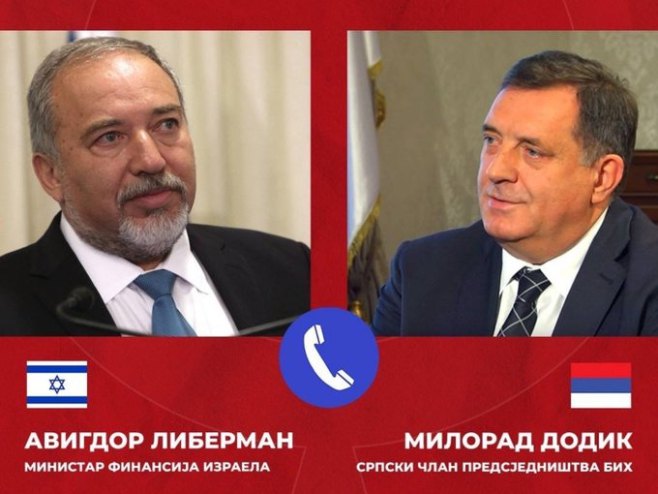 Milorad Dodik i Abigdor Liberman (Foto: twitter.com/MiloradDodik) - 
