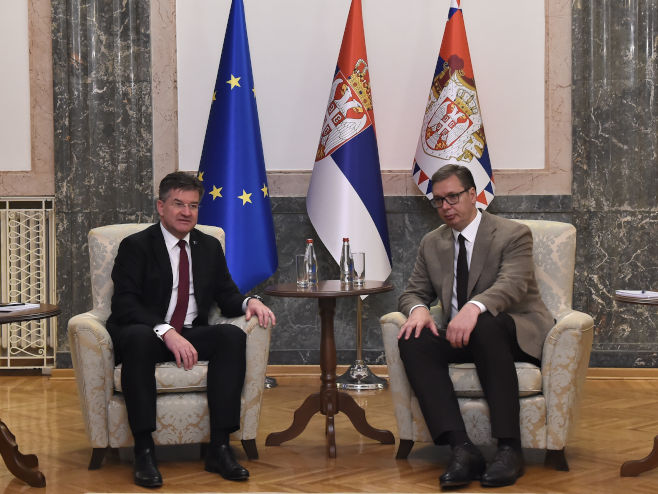 Lajčak i Vučić (Foto: TANJUG/ MILOS MILIVOJEVIC) - 