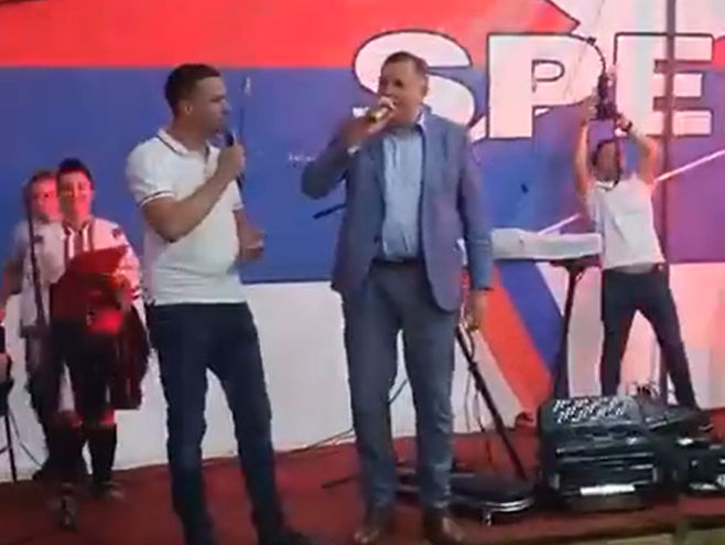 Dodik na Laušu (Foto: Twitter/Screenshot) - 