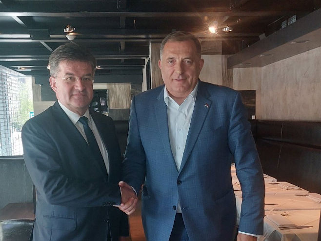 Dodik i Lajčak - Foto: Twitter