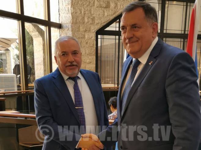 Avigdorom Liberman i Milorad Dodik - Foto: RTRS