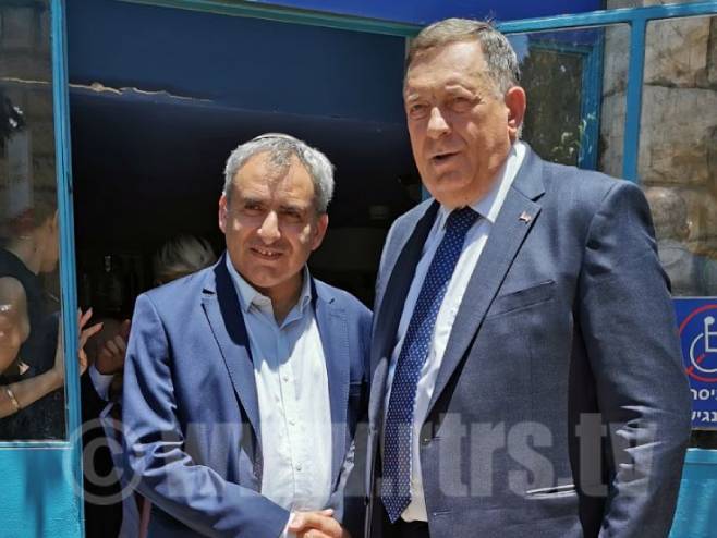 Dodik i Elkin - Foto: RTRS
