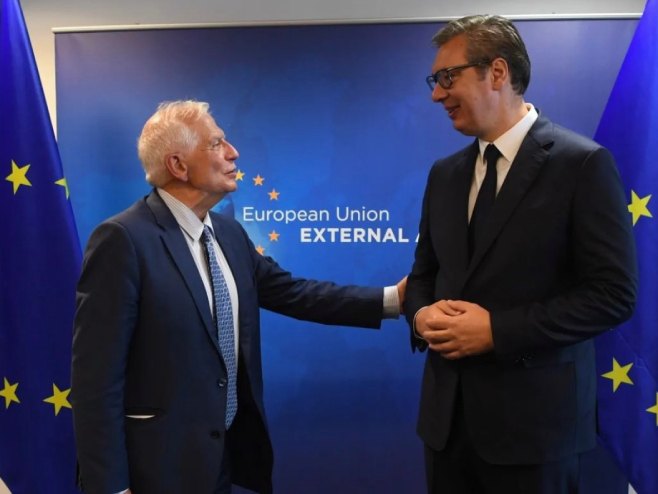 Vučić se sastao sa Boreljom; Početak razgovora o suštinskim problemima na KiM