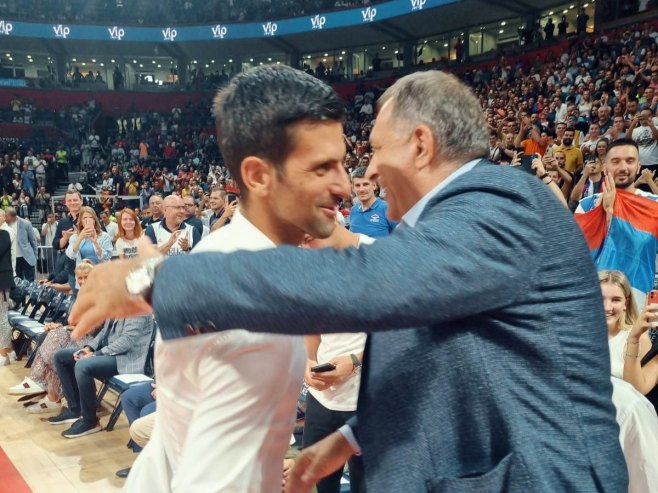 Milorad Dodik i Novak Đoković (foto: twitter.com/miloraddodik) - 