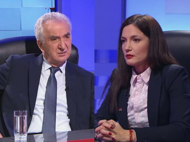 Mirko Šarović i Јelena Trivić - Foto: RTRS