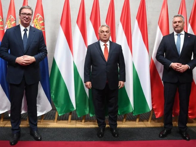 Vučić, Orban i Nehamer (Foto: instagram.com/buducnostsrbijeav) - 