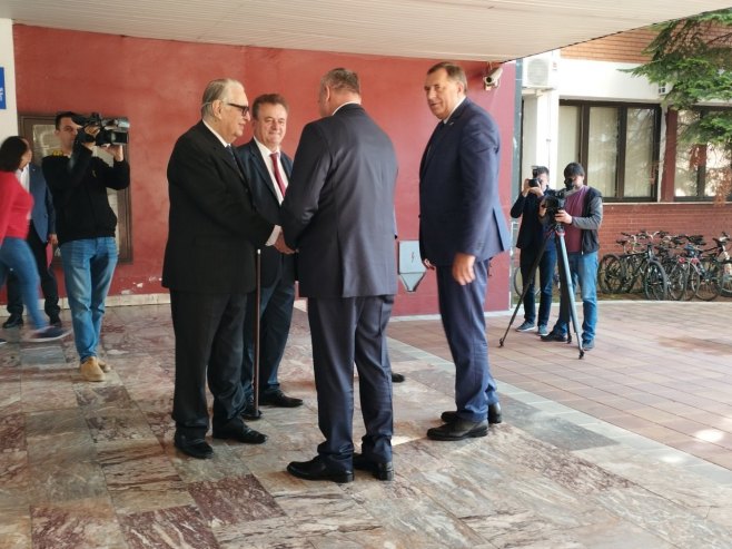 Dodik, Višković, Kuzmanović i Popović - Foto: RTRS