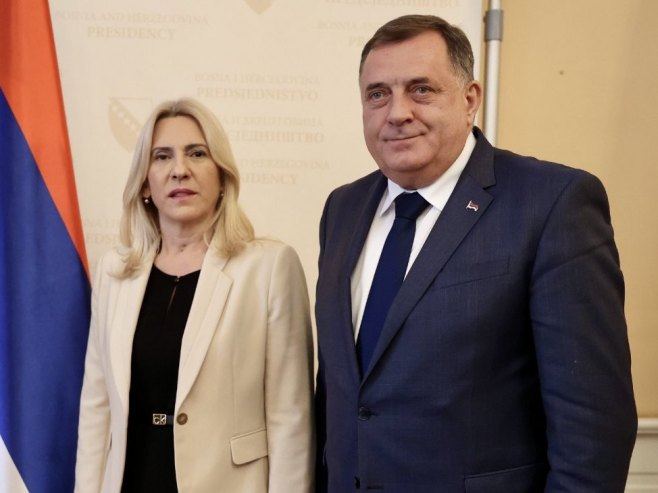 Željka Cvijanović i Milorad Dodik - Foto: RTRS