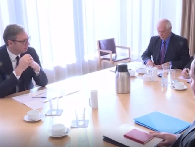 Zajednički sastanak zvaničnika EU (Foto: Screenshot/RTS) - 
