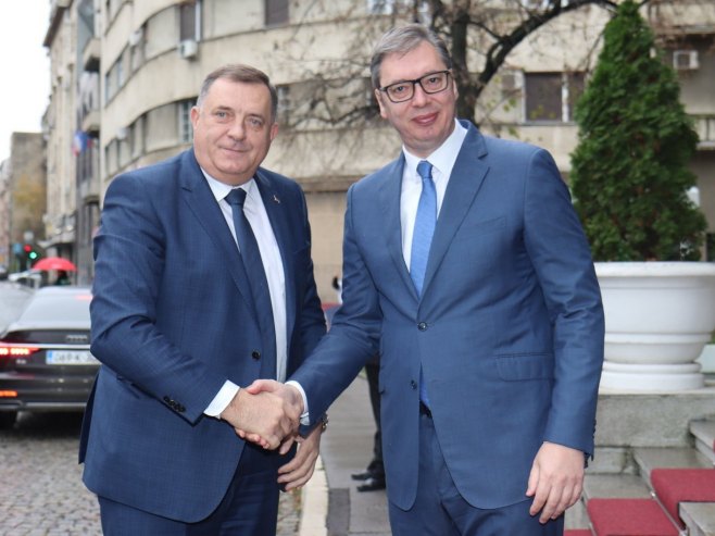 Milorad Dodik i Aleksandar Vučić - Foto: predsjednikrs.rs/Borislav Zdrinja