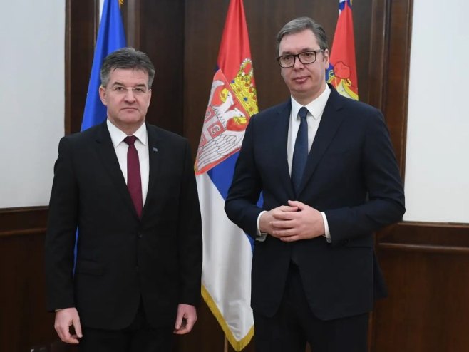 Vučić i Lajčak (Foto: instagram.com/buducnostsrbijeav) - 