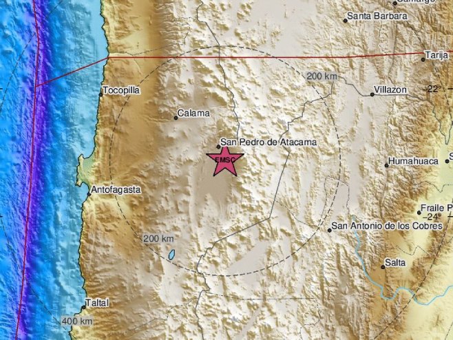 Zemljotres u Čileu (Foto: EMSC) - 