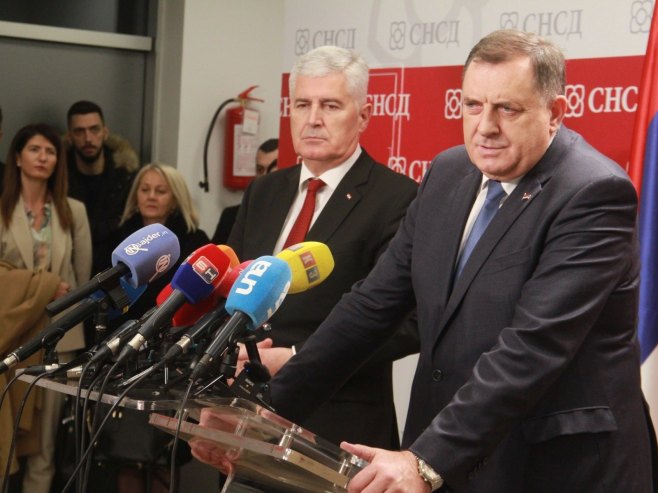Milorad Dodik i Dragan Čović - Foto: Twitter