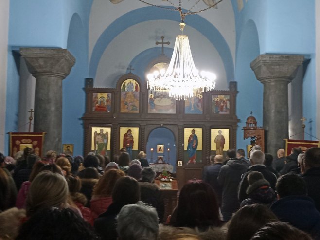 Božićna liturgija u selu Otišić - Foto: SRNA