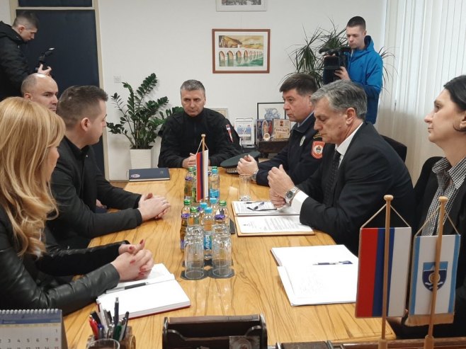 Karan i Vukadinović u Foči Karan i Vukadinović u Foči - Foto: RTRS