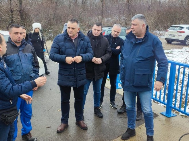 Minić i Milovanović posjetili vodoprivredni objekat - ustava Јanja - Foto: RTRS