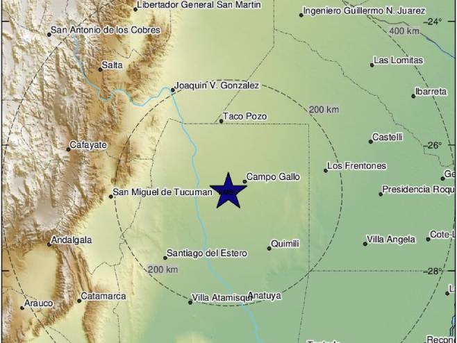 Zemljotres u Argentini (Foto: emsc-csem.org) - 