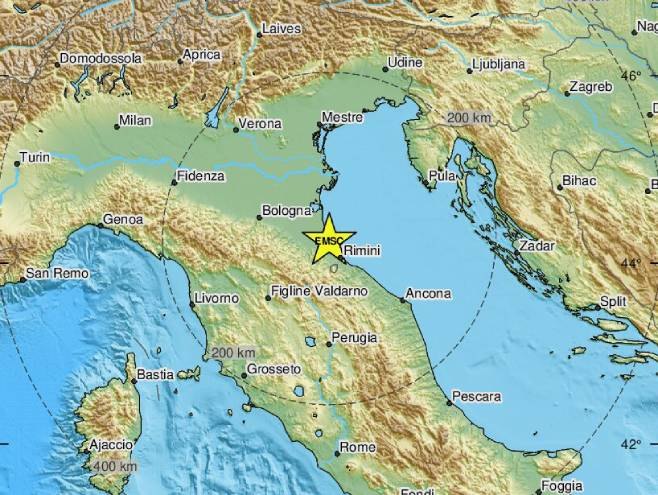 Zemljotres u Italiji (Foto: emsc-csem.org) - 