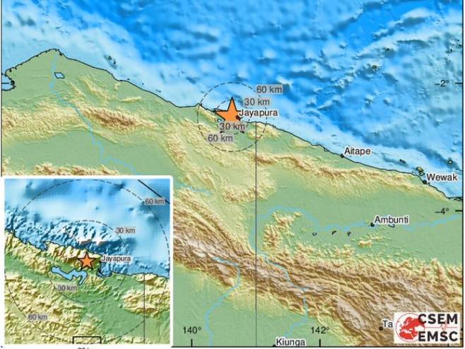 Zemljotres u Indoneziji (Foto: EMSC) - 