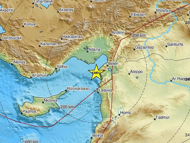 Zemljotres u Turskoj (Foto: EMSC) - 