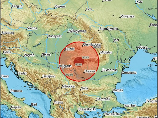 Zemljotres u Rumuniji (Foto: EMSC Twitter) - 