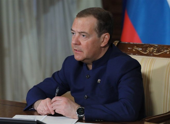 Dmitrij Medvedev (Foto: EPA-EFE/EKATERINA SHTUKINA / SPUTNIK / KREMLIN POOL / POOL) - 