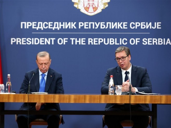 Aleksandar Vučić i Redžep Tajip Erdogan (Foto: EPA-EFE/ANDREJ CUKIC/ilustracija) - 