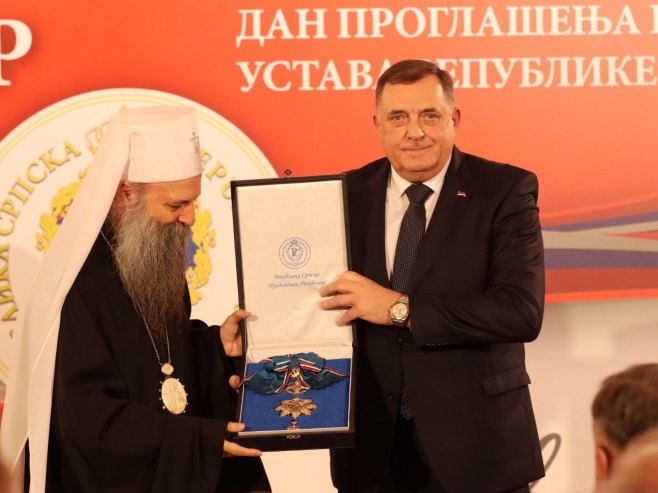 Patrijarh Porfirije i Milorad Dodik - Foto: predsjednikrs.net