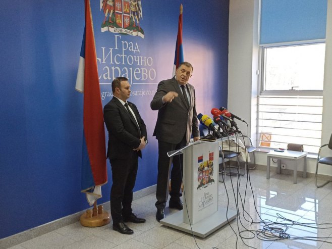 Milorad Dodik i Ljubiša Ćosić u Istočnom Sarajevu - Foto: SRNA