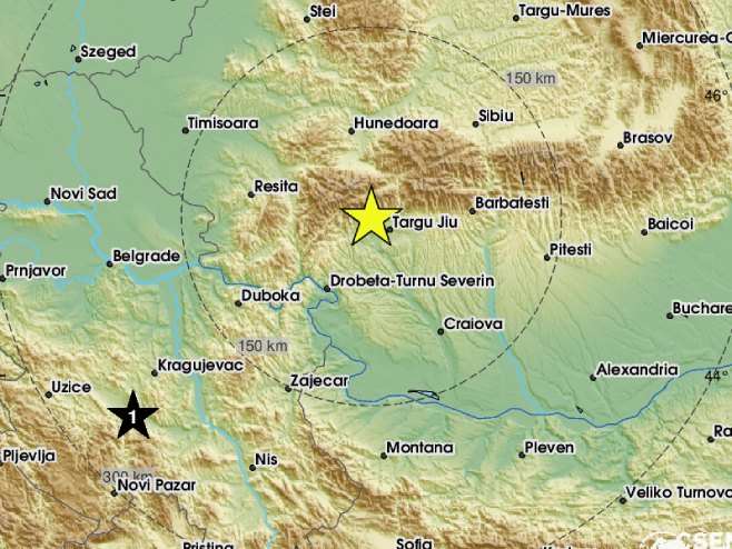 Zemljotres u Rumuniji (Foto: EMSC) - 