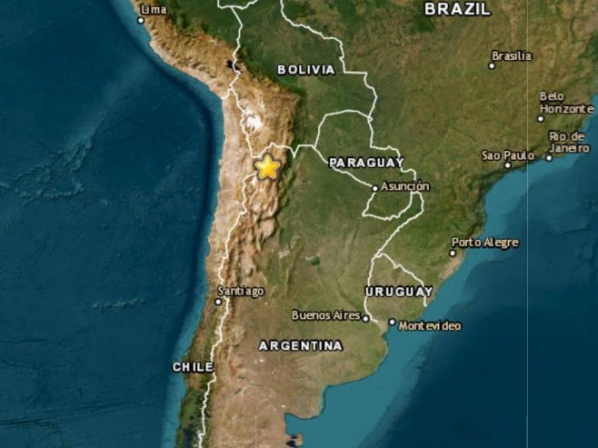 Zemljotres u Argentini (Foto: EMSC) - 
