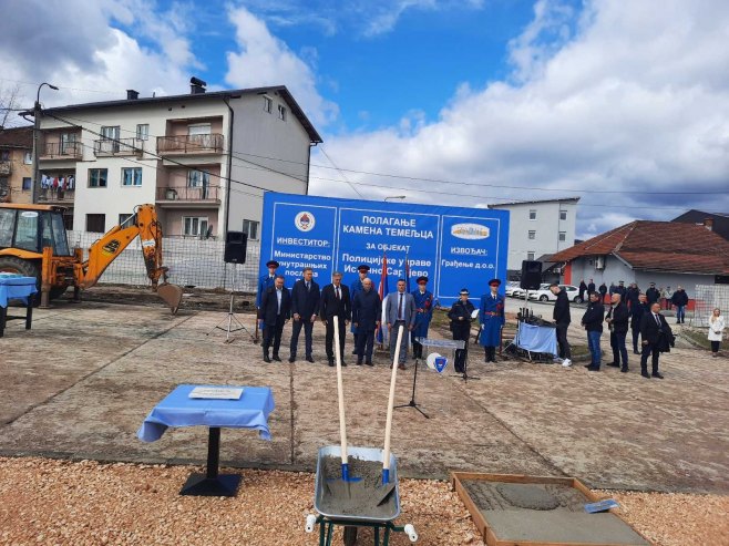 Kamen temeljac za izgradnju novog objekta Policijske uprave Istočno Sarajevo - Foto: RTRS
