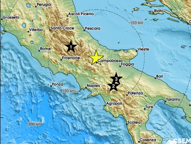 Јak zemljotres pogodio Italiju