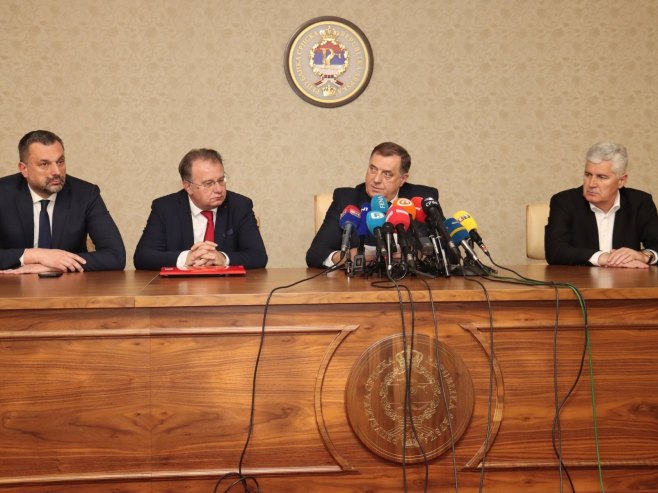 Dodik, Nikšić, Čović i Konaković (Foto: B.Zdrinja) - 