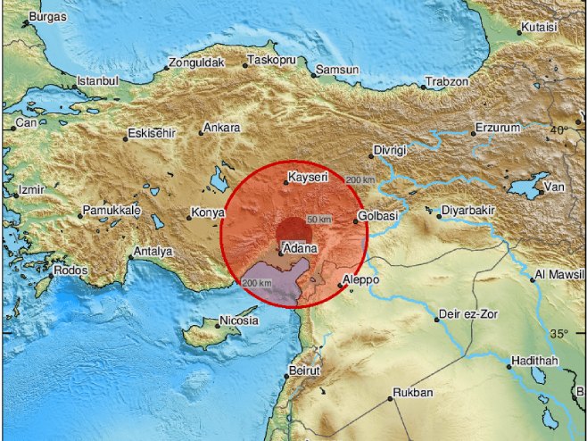 Zemljotres u Turskoj (Foto: EMSC Twitter) - 