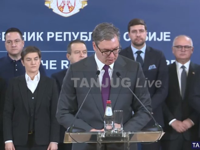 Vučić - pres - Foto: TANЈUG