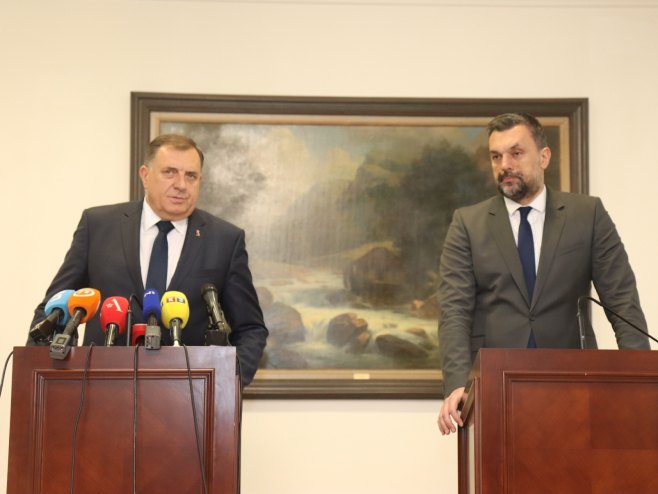 Dodik i Konaković - Foto: predsjednikrs.rs/Borislav Zdrinja