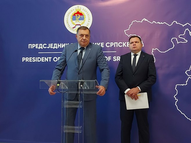 Milorad Dodik i Željko Budimir - Foto: RTRS