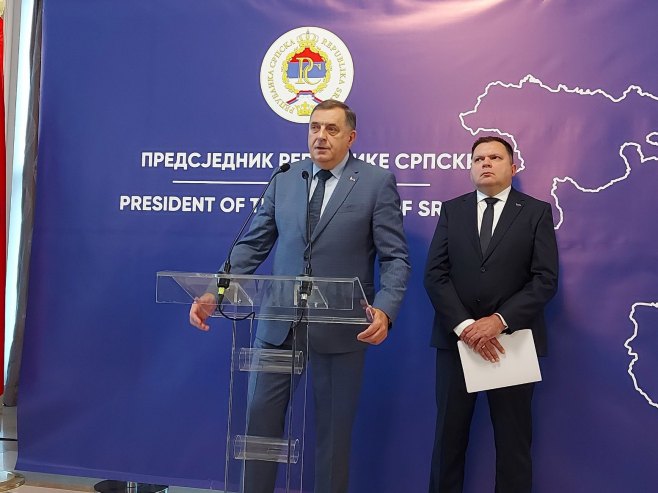 Milorad Dodik i Željko Budimir - Foto: RTRS