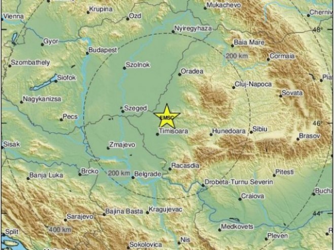 Zemljotres u Rumuniji (foto: emsc-csem.org) - 