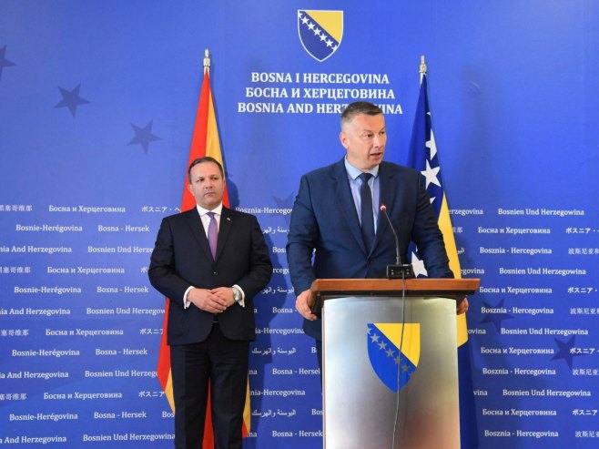 Nenad Nešić i Oliver Spasovski (Foto: Ministarstvo bezbjednosti BiH) - Foto: RTRS